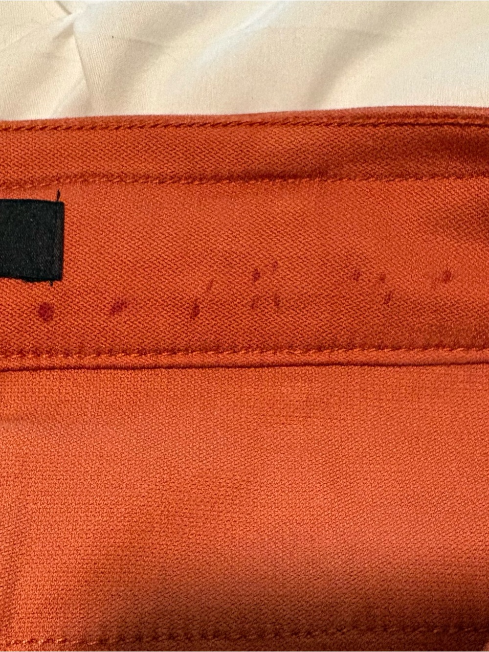 Liverpool Los Angeles Encased Self-Tie High Waist Relaxed Shorts, Orange Rust 6 - Picture 7 of 11